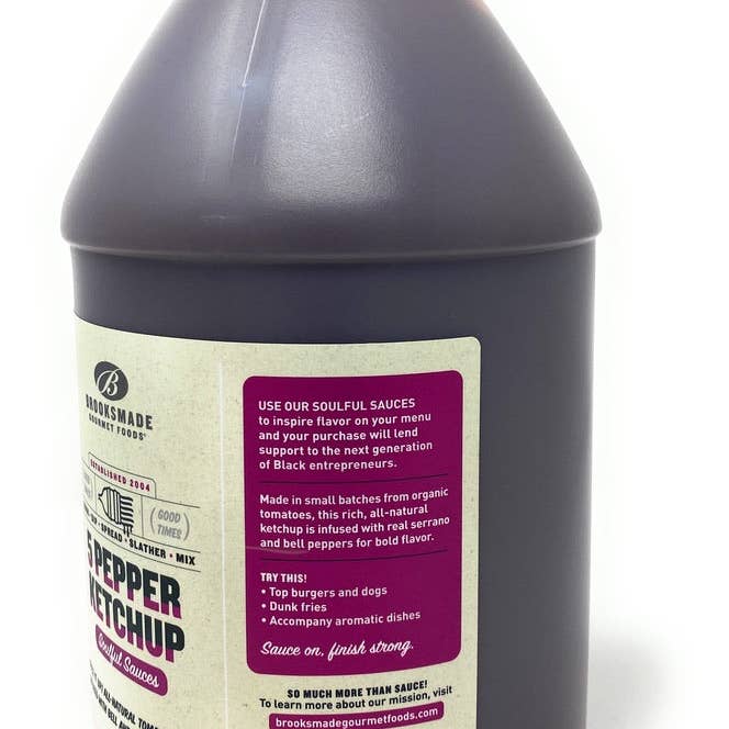 Brooksmade Gourmet Foods, Inc. - Vendita all'ingrosso Ketchup - Ketchup ai 5 peperoni, senza glutine, senza sciroppo di mais ad alto contenuto di fruttosio A3