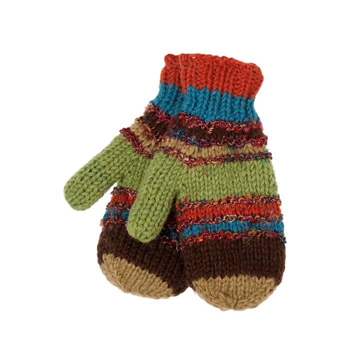 Ark Imports – wholesale Mittens – Unisex – Swool Stripe Mittens2