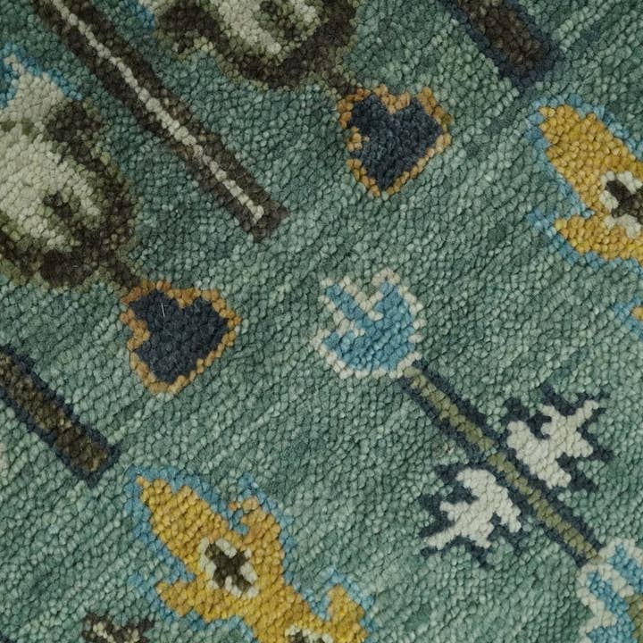The Rug Decor, Inc. – Großhandel Teppichvorleger – Handgeknüpfter Persischer Teppich Heriz Serapi aus Wolle, Traditionelles Vintage-Design in Blau und Elfenbein, Größen 5x8 bis 12x15 | TRDCP5998103