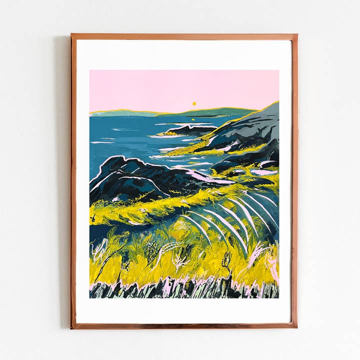 Bluerocks Tidal Pool for wholesale by Lizz Miles Art