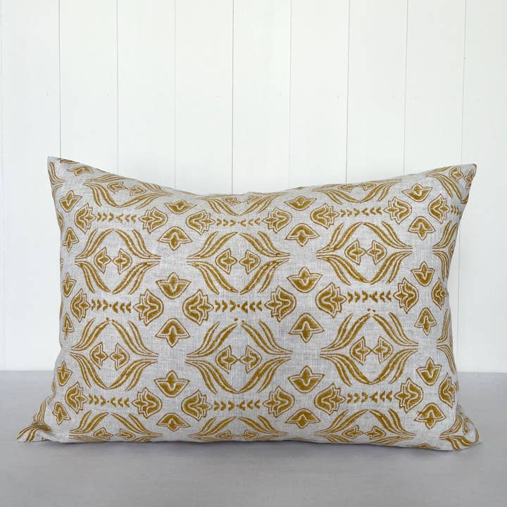 Florence Golden Block bedruckter Kissenbezug für den Großhandel von Ceto Home