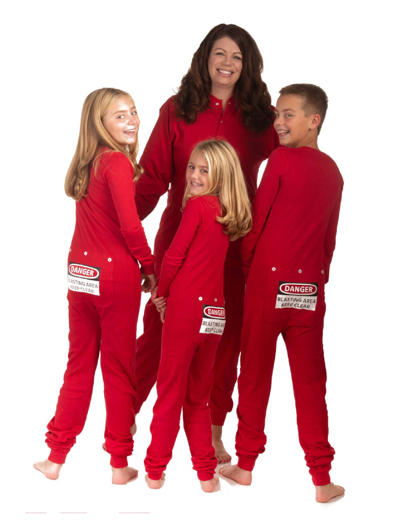 Wholesale Red Union Suit with Funny Butt Flap 