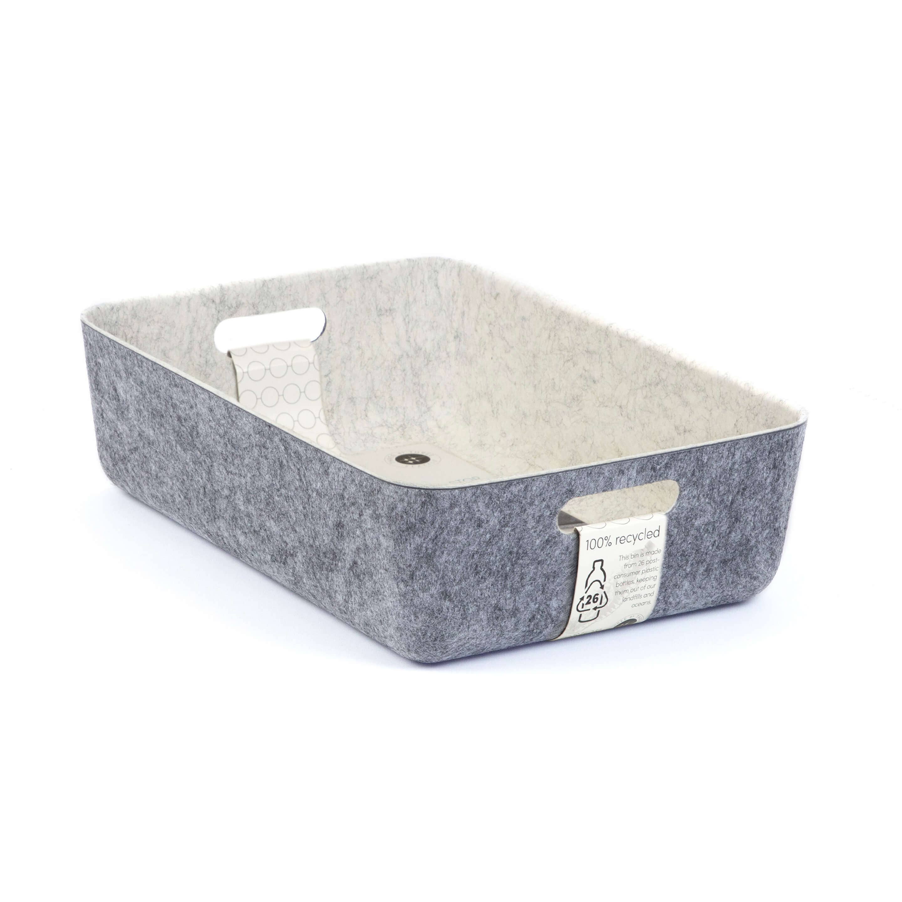 Three by Three Seattle - Wholesale Storage Bin - reSTAK recycled FELT storage medium short bin20