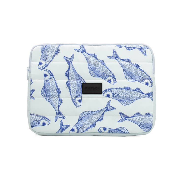 Helio Ferretti - Wholesale Laptop/Tablet Case - Women's - LIGHT BLUE PISCES LAPTOP SLEEVE 15" HF1