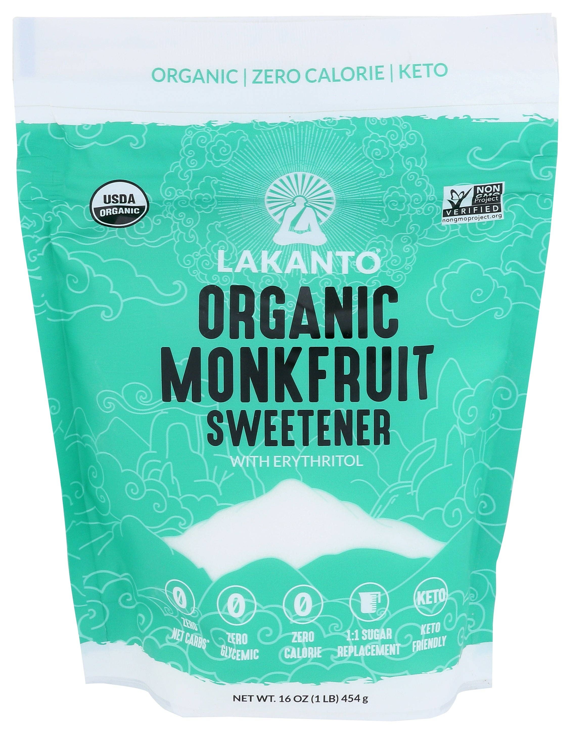 Everyday Supply Co - Wholesale Sugar/Sweetener - LAKANTO SWEETENER MONK FRUIT - Case of 8
