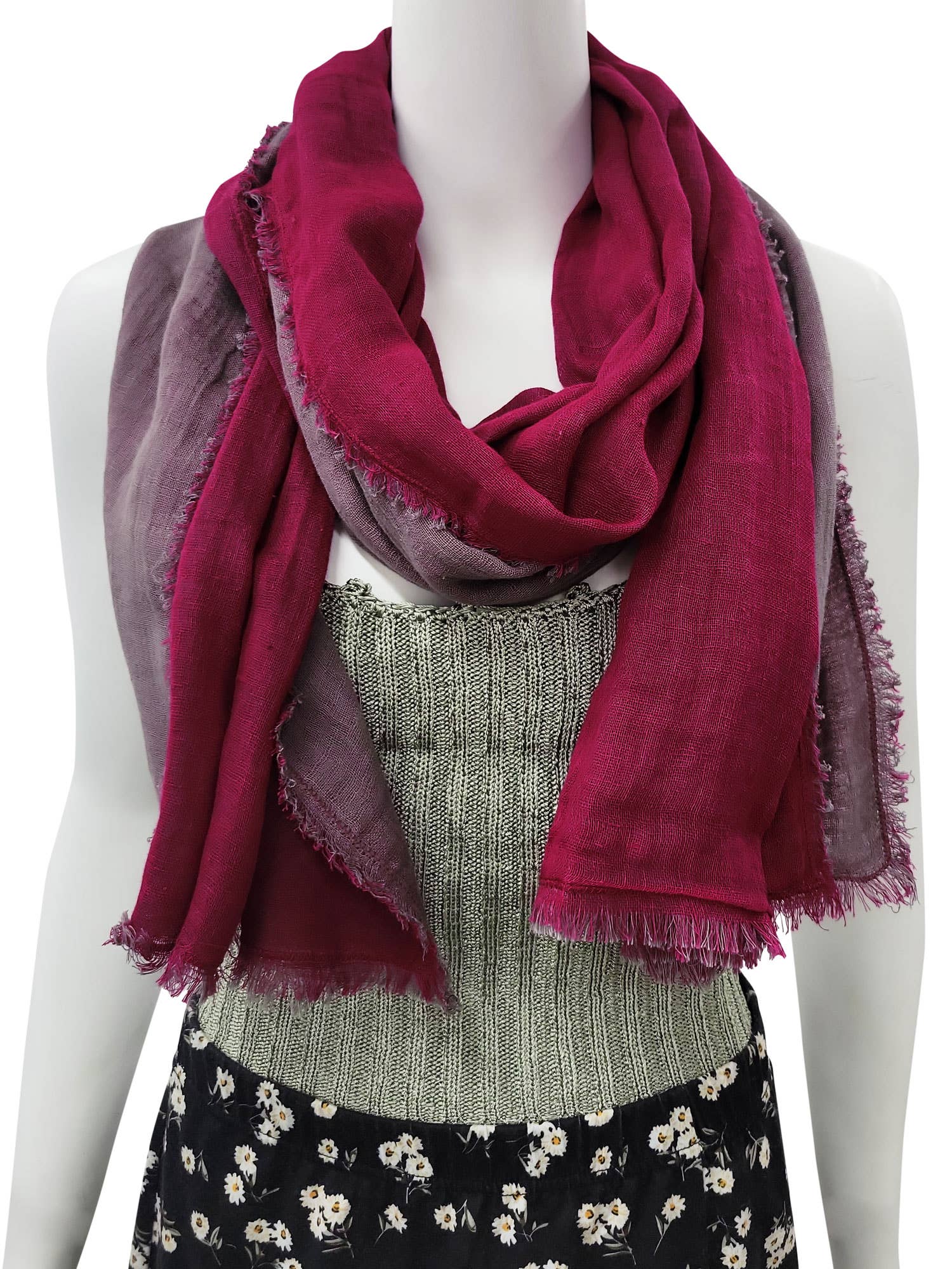 Raj Trading & Imports (USA) Inc. - Wholesale Scarf - Women's - Gina Reversible Scarf Shawl4