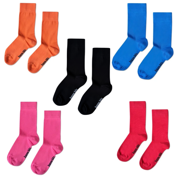 Happy Bits Socks - Vente Chaussettes – unisexe - Pack de chaussettes en bambou uni - 30 paires + 10 paires gratuites0