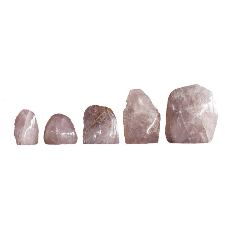 Rose Quartz Cut Base for wholesale by Blue Ocean Traders