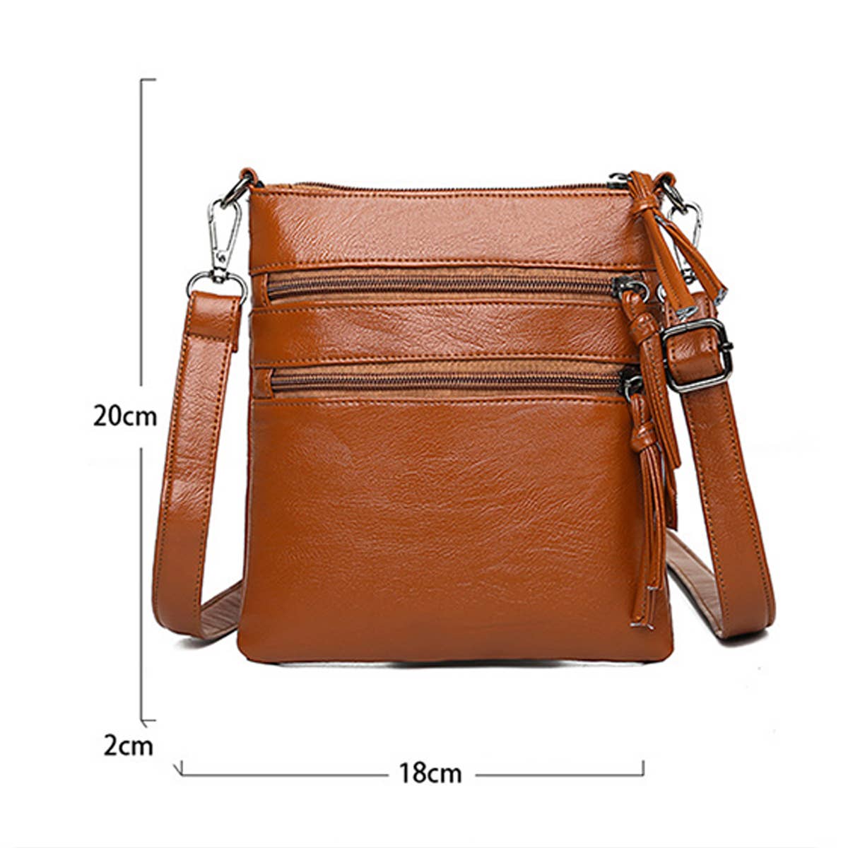 ACCITY - Wholesale Shoulder Bag - Women's - SOFT LEATHER VERTICAL ZIPPER SHOULDER BAG_CUAB00332