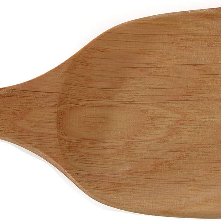 EcoQuality - Wholesale Kitchen Spoon - Wooden Stirring Paddle 11 inches - Easy Grip, Large Wooden