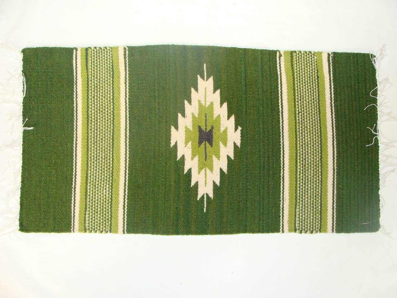 Sanyork Fair Trade - Wholesale Table Runner - Table Long Mats 12" x 24" Handwoven 100% Wool Runner Made1
