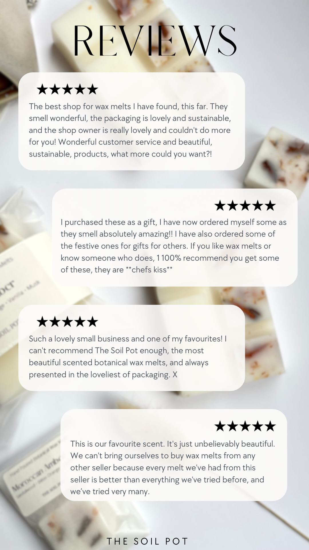 The Soil Pot – wholesale Wax melt – Christmas Wax Melt Gift Box, Wax Melt Sampler2