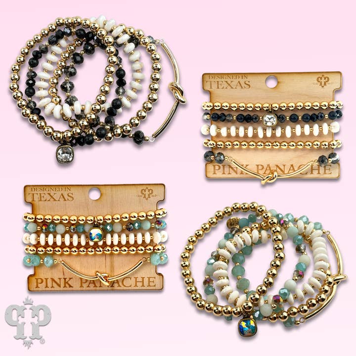 Oändlighetsknut armband med berlock för wholesale av Pink Panache Brands