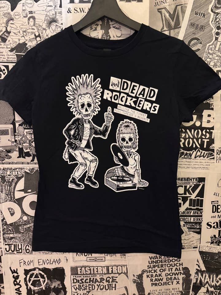 Dode Rockers Vinyl Til I Die Meisjes Getailleerd T-shirt voor wholesale door Dead Rockers