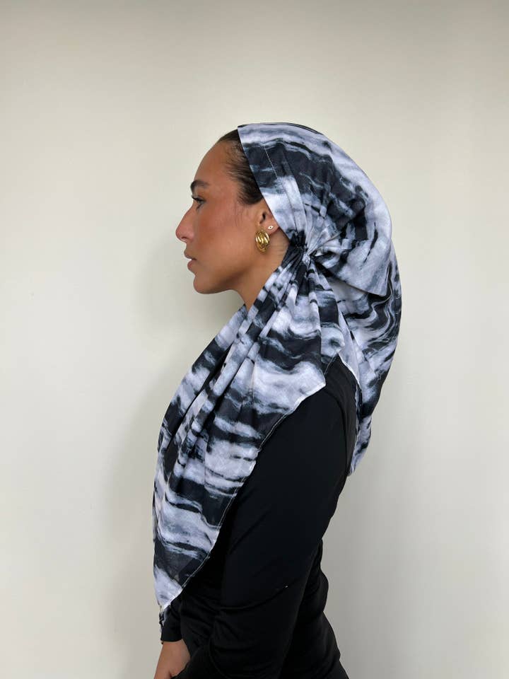 VERSATILE PRETIED Storm Marble (WITH VELVET GRIP) for wholesale by The Scarf Bar