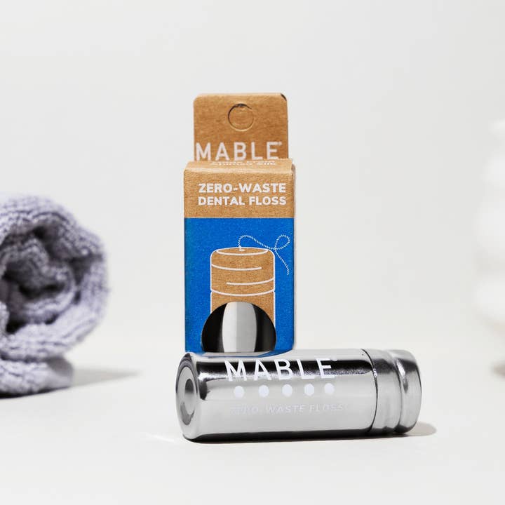 MABLE - Venta al por mayor Hilo dental - Contenedor de hilo de seda de acero inoxidable