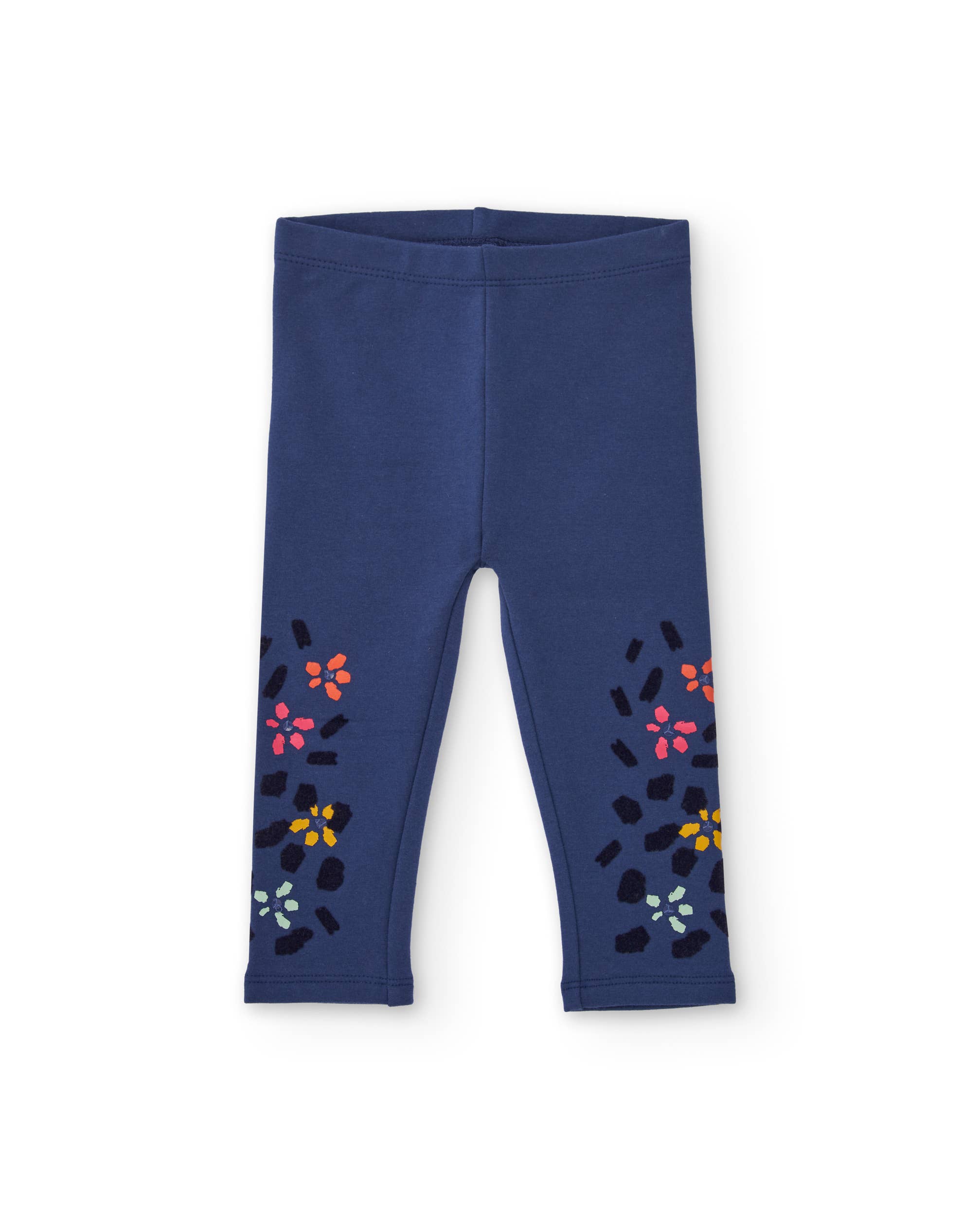 tuc tuc - Wholesale Fashion Leggings - Kids - Navy blue floral print leggings for girls0