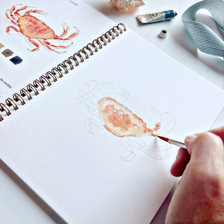 emily lex studio - Wholesale Coloring Book - Adult - seaside watercolor workbook