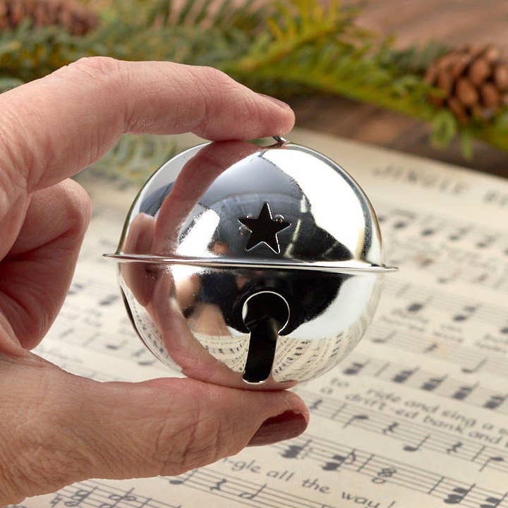 Factory Direct Craft - Wholesale Bell - 2-3/4" Silver Metal Sleigh Bell