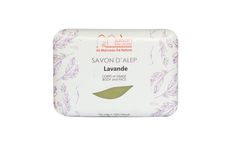 Maison du Laurier - Wholesale Bar Soap - ALEPPO SOAP SCENTED WITH LAVENDER 100g2
