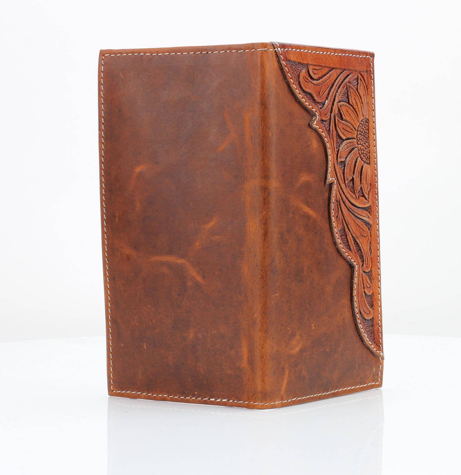 Leather Impressions Inc – Großhandel Brieftasche – Herren – Ölgezogenes, geprägtes Lederakzent-Rodeo-Portemonnaie ABW02711