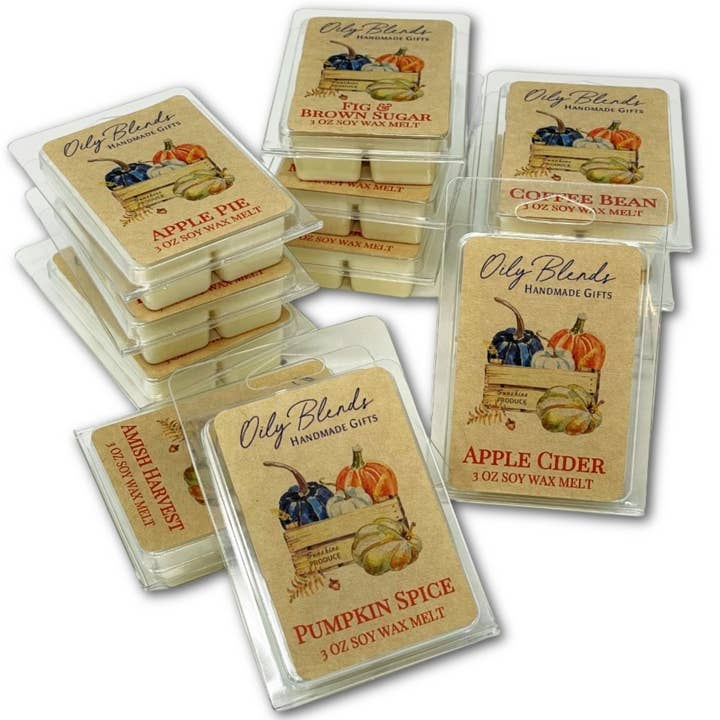 Fall Scented Soy Wax Melts - 3 oz for wholesale by Oily Blends