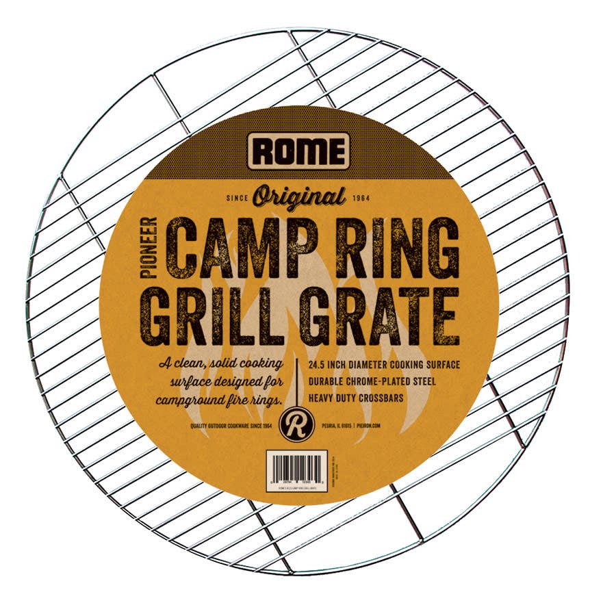 Rome Outdoor Cookware - Wholesale Grill Pan/Griddle - Camp Ring Grill Grate 24" Dia by Rome #1232