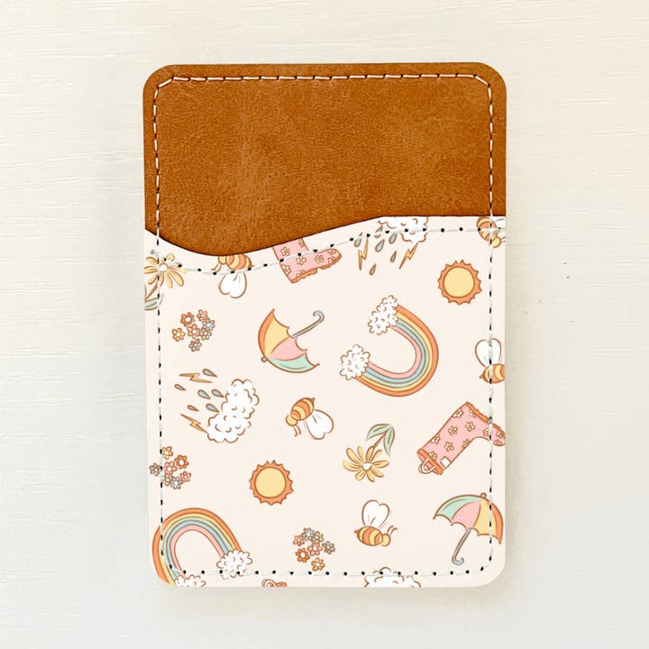 Spring Vibes Leather Card Holder (9 Options) for wholesale by Olivia + Rose