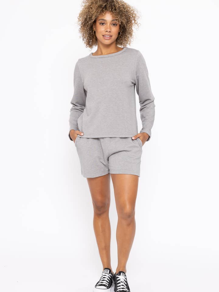 Mono B - Wholesale T-Shirt - Women's - Serene Chic Tencel Long Sleeve