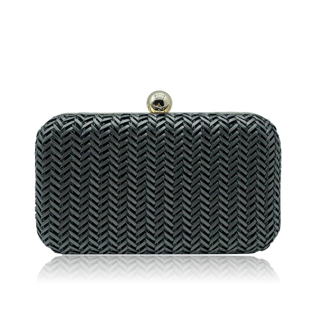Belle Trading Ltd – wholesale Clutch bag – women's – Flo Weave Shell Clasp Clutch Box Bag1