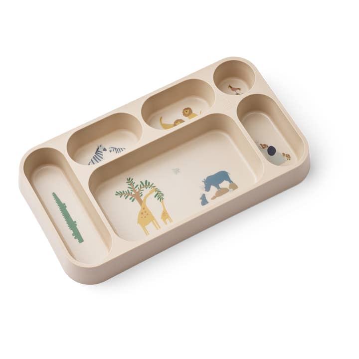 Assiette "Mosu Divider Plate - All together / Sandy" pour la vente par Bazaar Noir UG