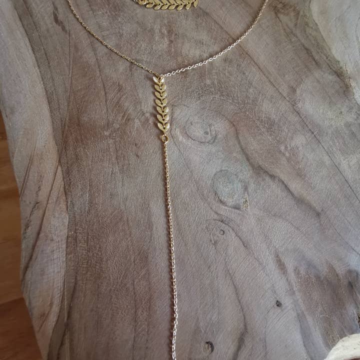Les Bijoux de Margaux - Wholesale Y-Neck/Lariat Necklace - Bridal jewelry - Agnès back necklace