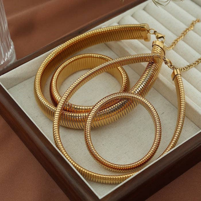 Bracelet et tour de cou extensibles au design épais pour la vente par LanLivia