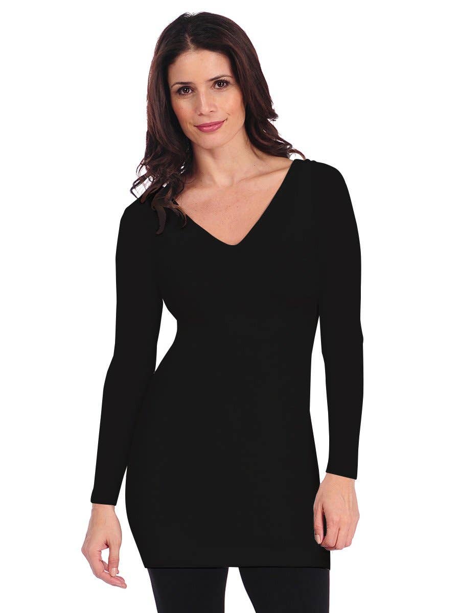 TINA Stephens Italy/Tees By Tina - Wholesale Tunic - Women's - Long Sleeve U/V Reversible Tunic (351TS)1