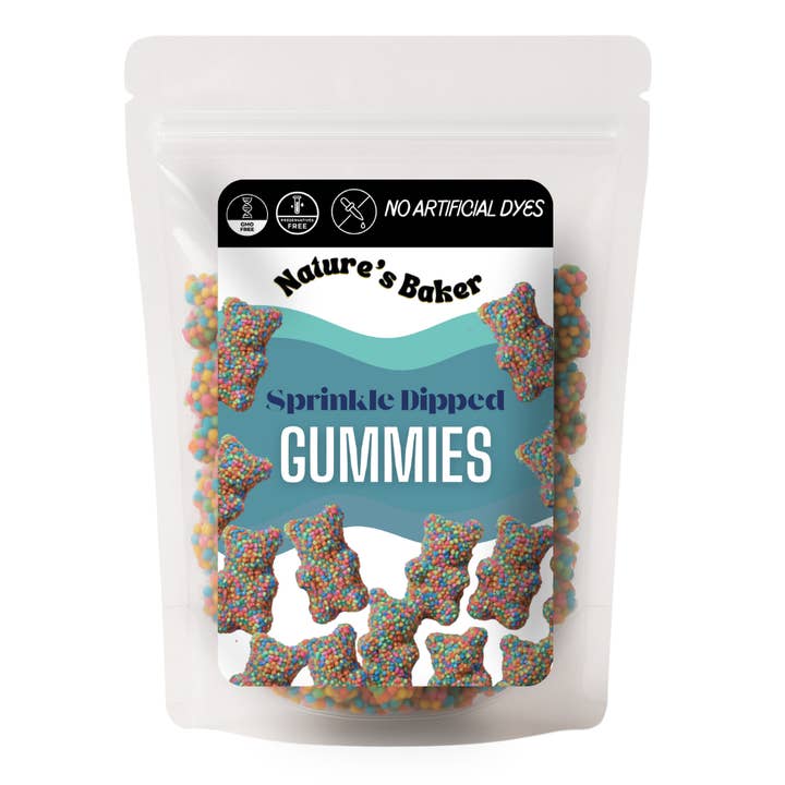 Sprinkle Dipped Gummy Candy - 40 Count Pouches for wholesale by Natural Sprinkle Co.