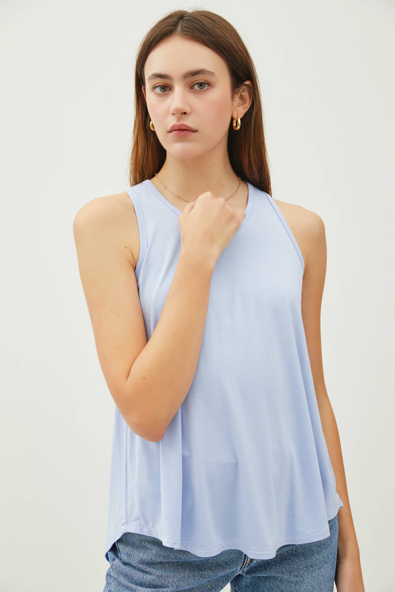 Be Cool - Wholesale Tank Top - Women's - SOFT FLOWY ROUND NECK TANK TOP22