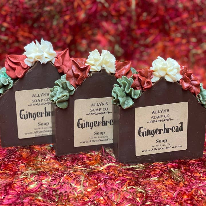 Gingerbread Soap for wholesale by Allyn’s Soap Co.