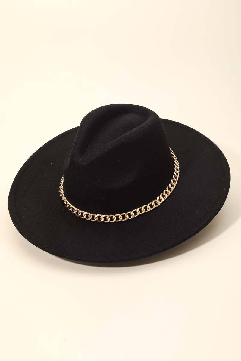Anarchy Street - Vente Chapeau en feutre - femme - Chapeau Fedora Chain Band5