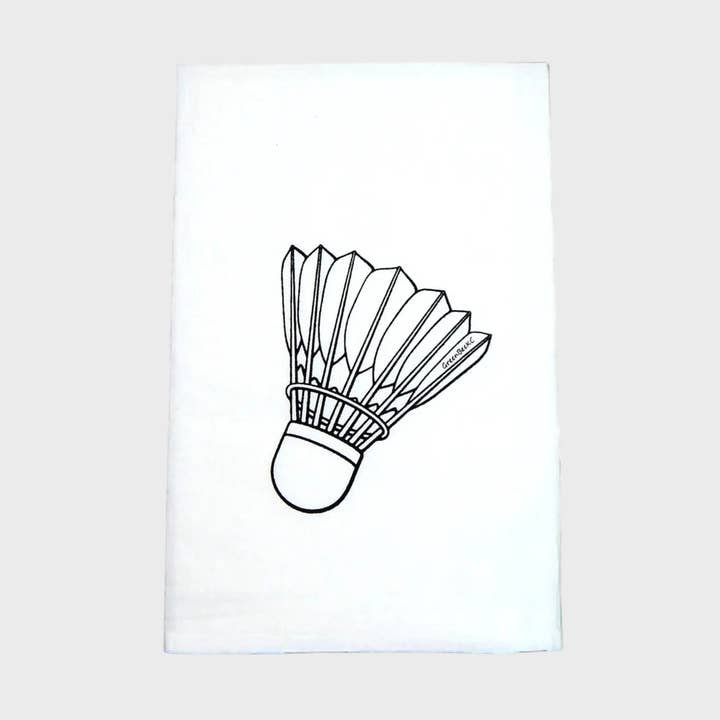 Shuttlecock Dish Towel | Tea Towels | Kansas City Towel for wholesale by Green Bee Tea Towels