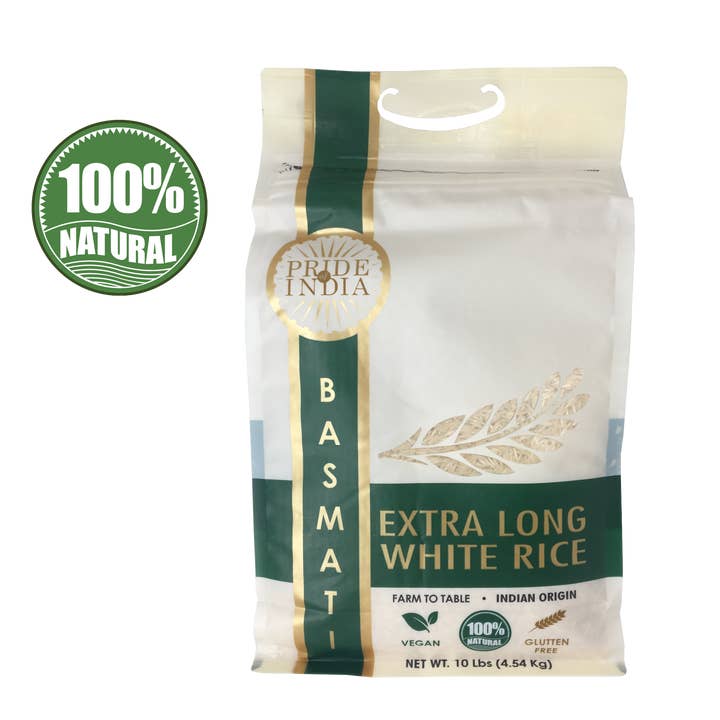 PRIDE INDIA BRANDS - Vendita all'ingrosso Riso - Riso Basmati bianco indiano extra lungo