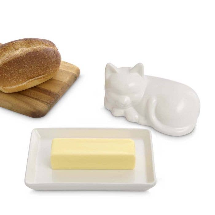 HIC - Harold Import Co. - Wholesale Kitchen Tool/Gadget - HIC Kitchen Cat Butter Dish With Lid3