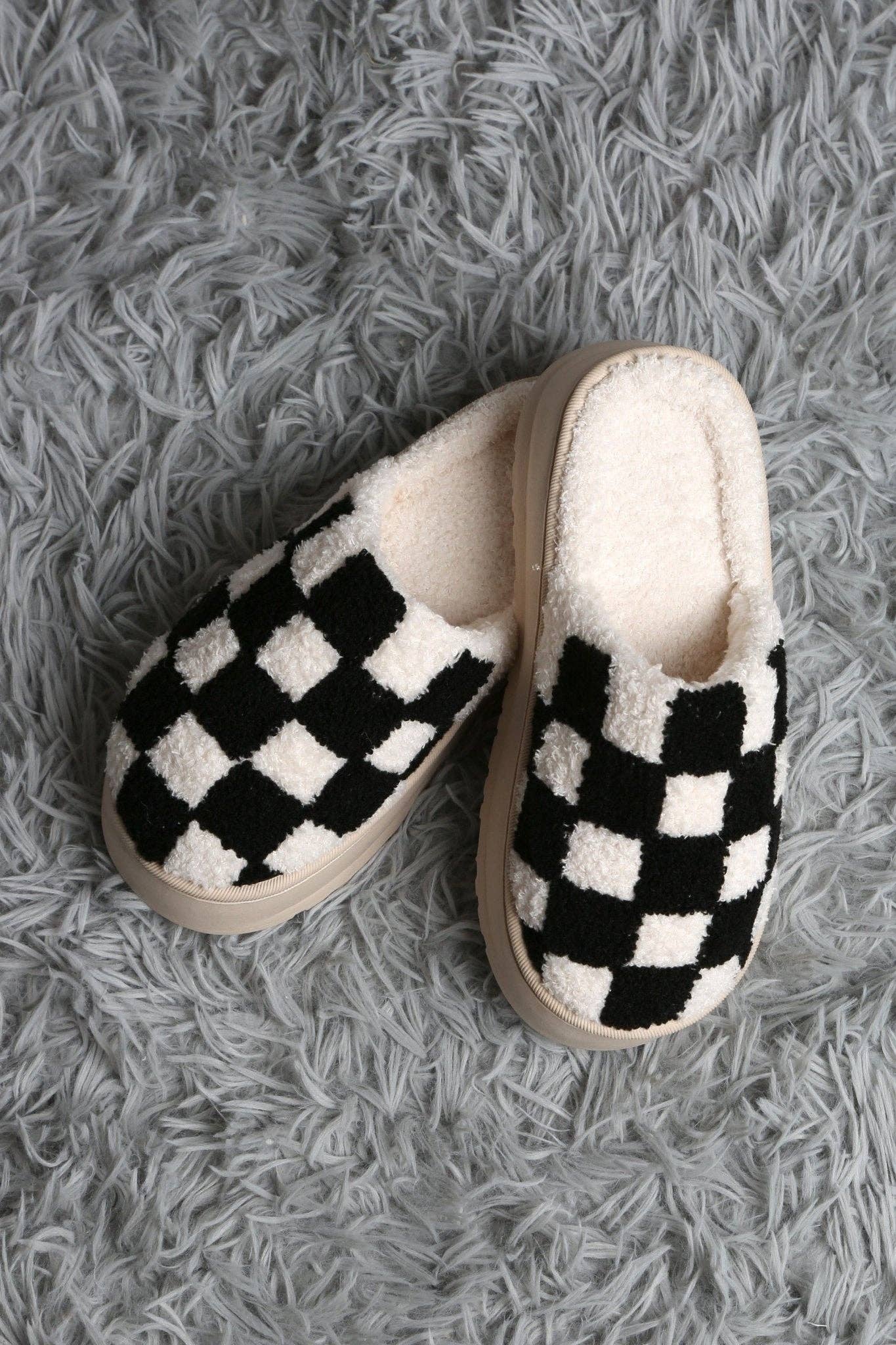 MiMi Wholesale - Wholesale Slippers - Women's - JCL6124 Super Lux Checker Platform Slippers10