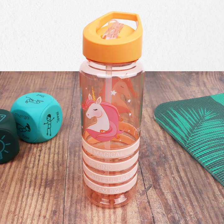 Myga Eco - Wholesale Water Bottle - Kids Unicorn Positivity Band Water Bottles