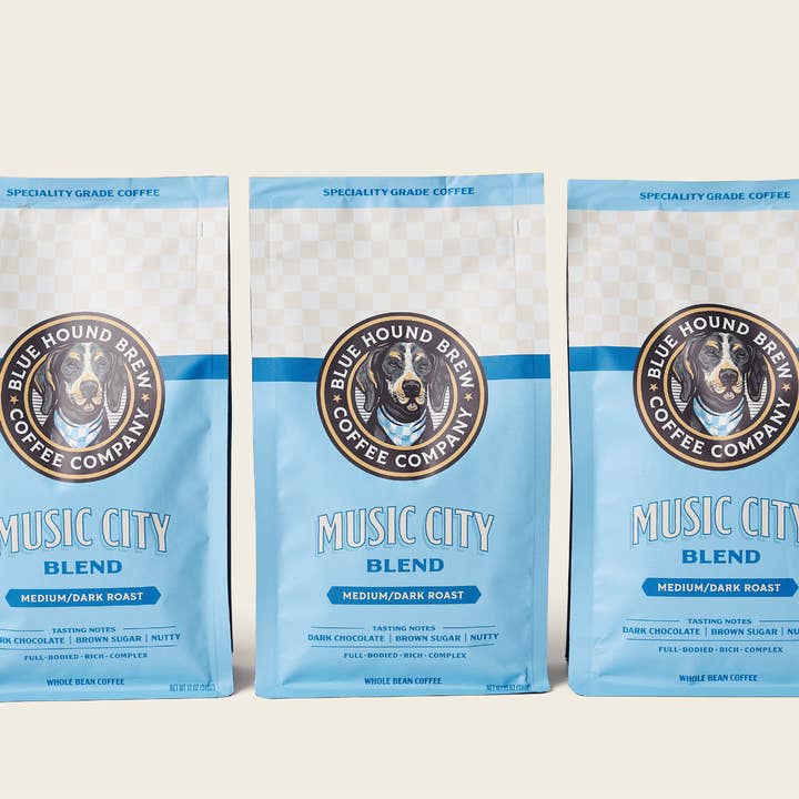 Blue Hound Brew – wholesale Coffee beans – Music City Blend Coffee - Medium/Dark Roast2