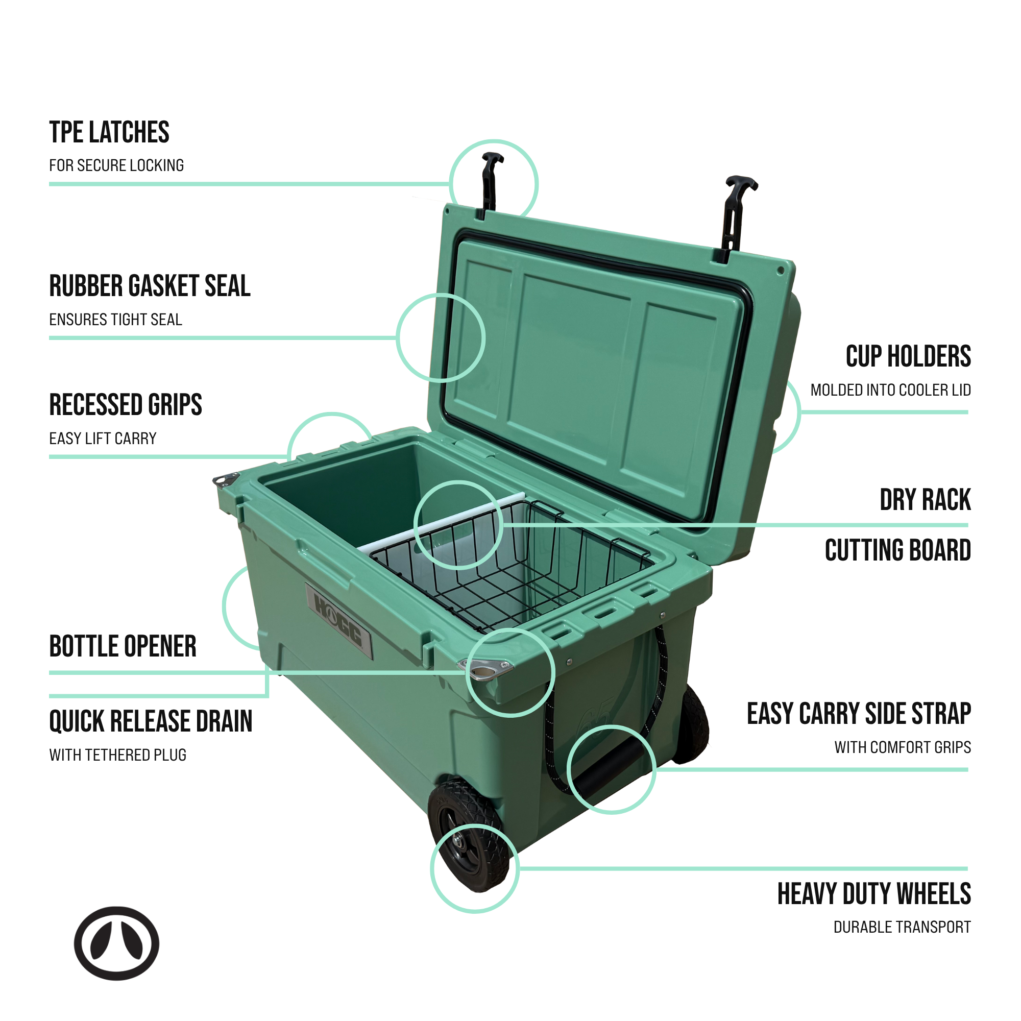 Hogg Outfitters - Vendita all'ingrosso Borsa termica/frigo - Borsa Termica 65QT10