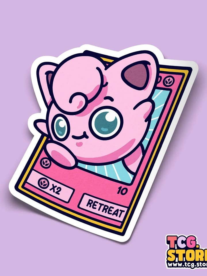 Jigglypuff Pokémon Sticker for wholesale by TCG.Store - TCGDOTSTORE