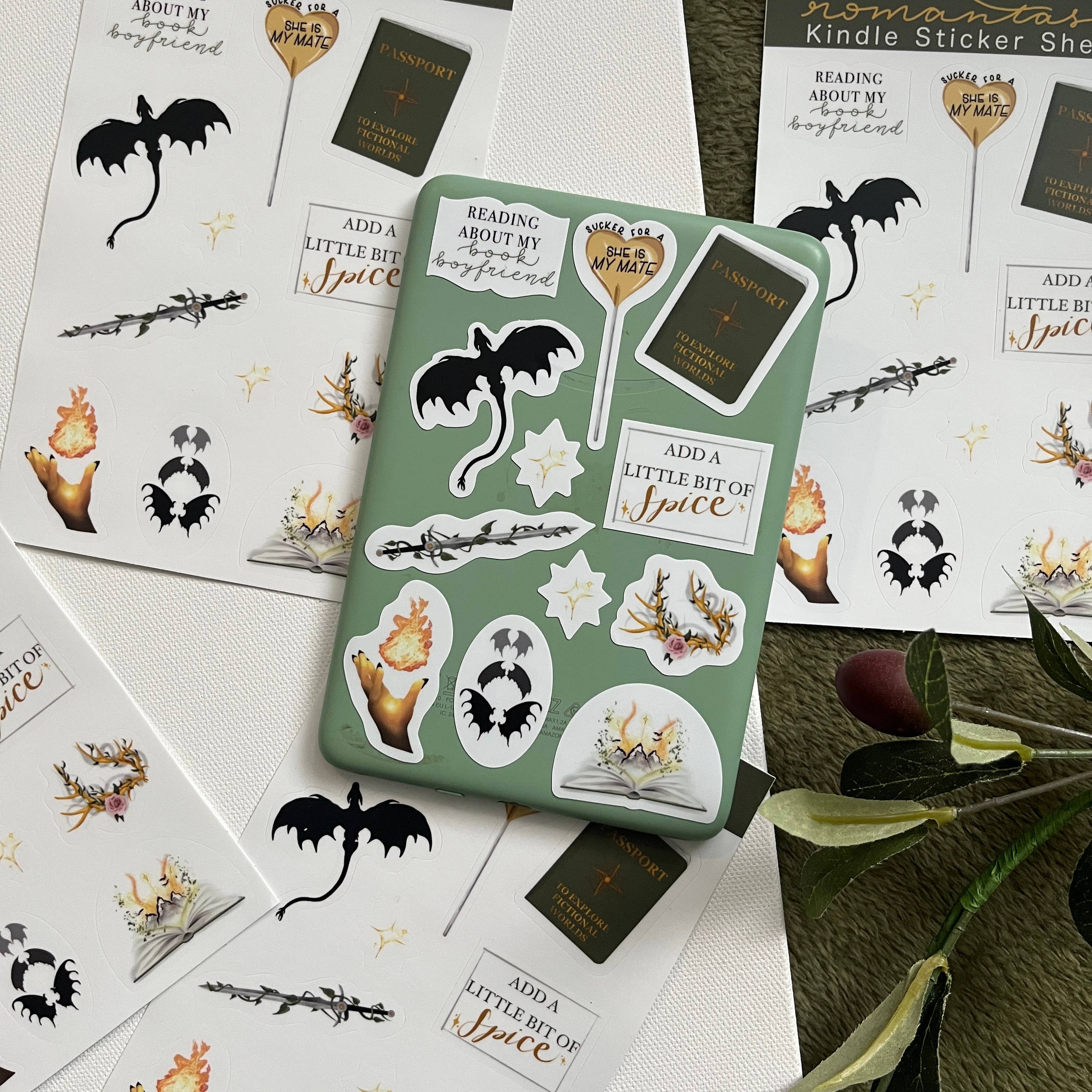 Jessi's Messes - Wholesale Phone & Laptop Stickers - Romantasy Kindle Sticker Sheet5