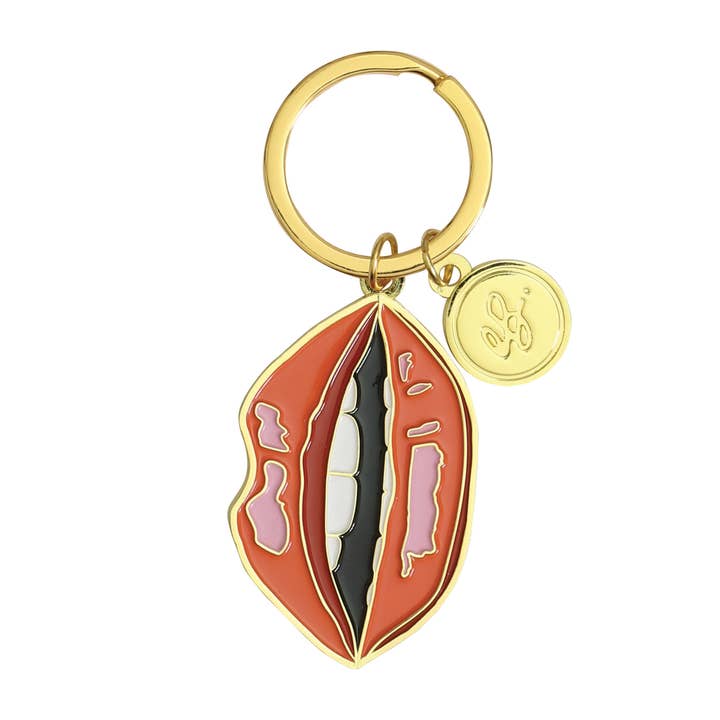 Portico Designs - Wholesale Keychain - Women's - Emily Brooks Lips Keyring