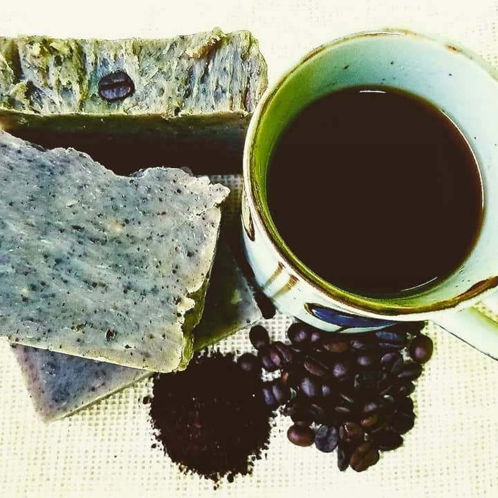 All-Natural Coffee Exfoliating Handmade Soap for wholesale by Natures Bath & Body