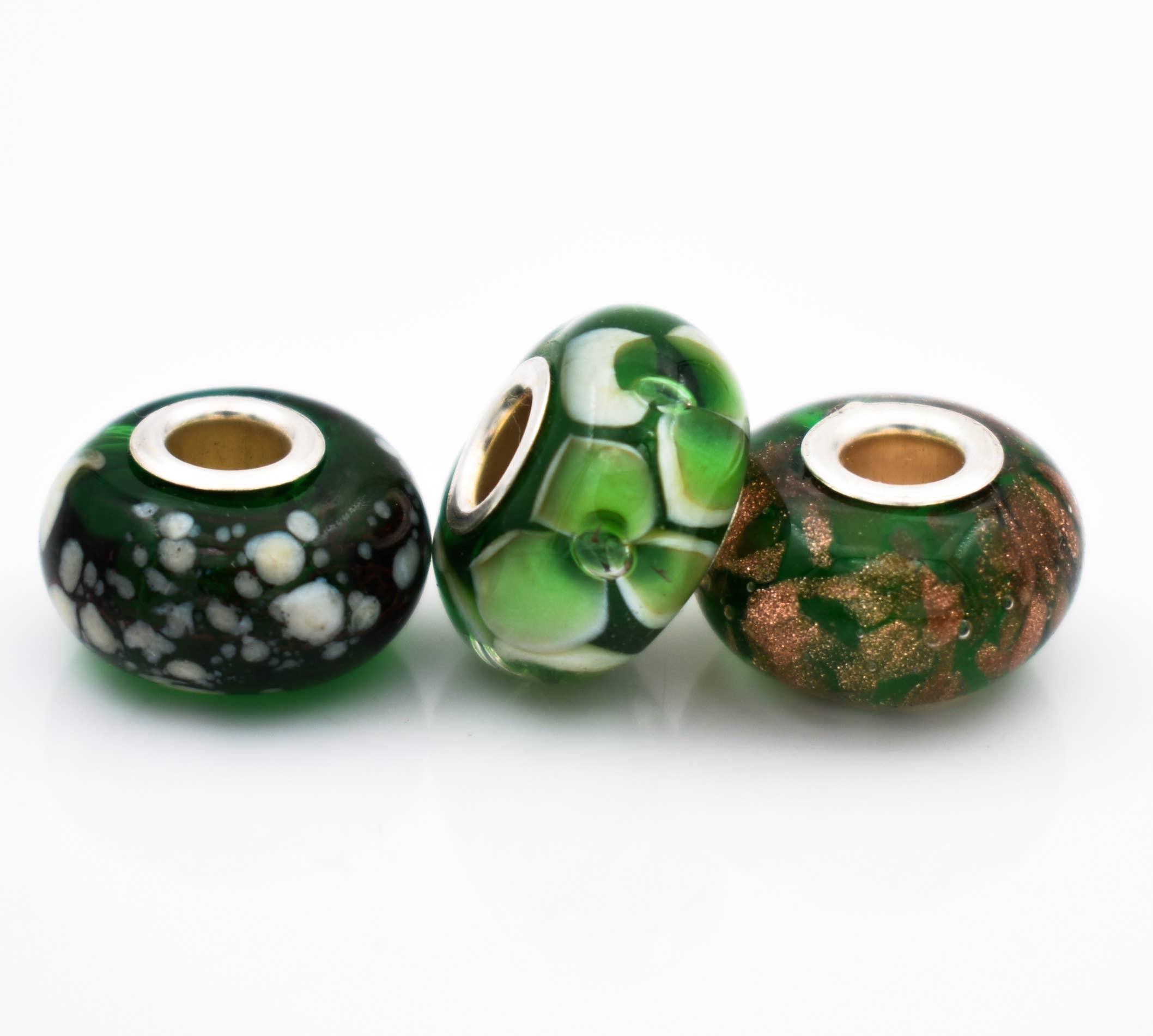 Miriam Fasolato - Wholesale Jewelry Set - 3 charms bracelet set in Murano glass and 925 sterling silver1